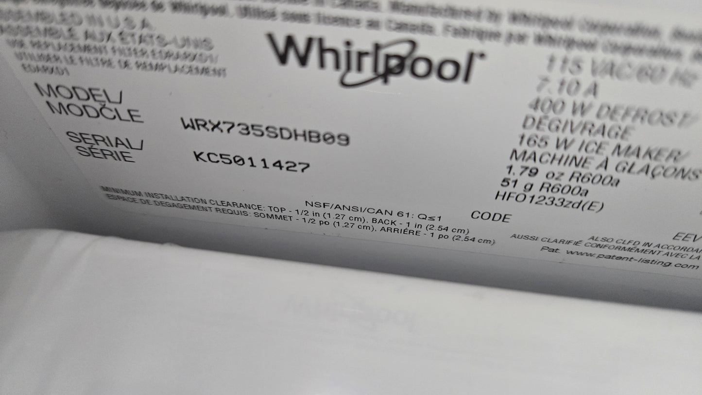 Whirlpool WRX735SDH