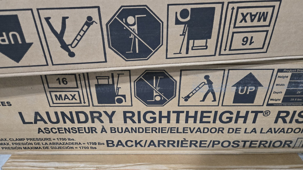 GE Laundry 7" Right Height Riser Model# GFR0728PTDS Black