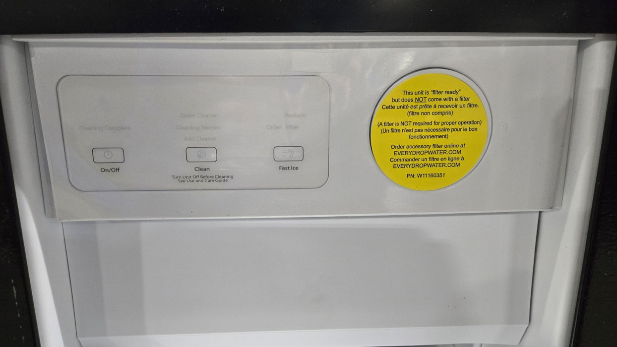WHIRLPOOL WUI75X15HZ 15" Built-In or Freestanding Reversible Door Ice Maker SS