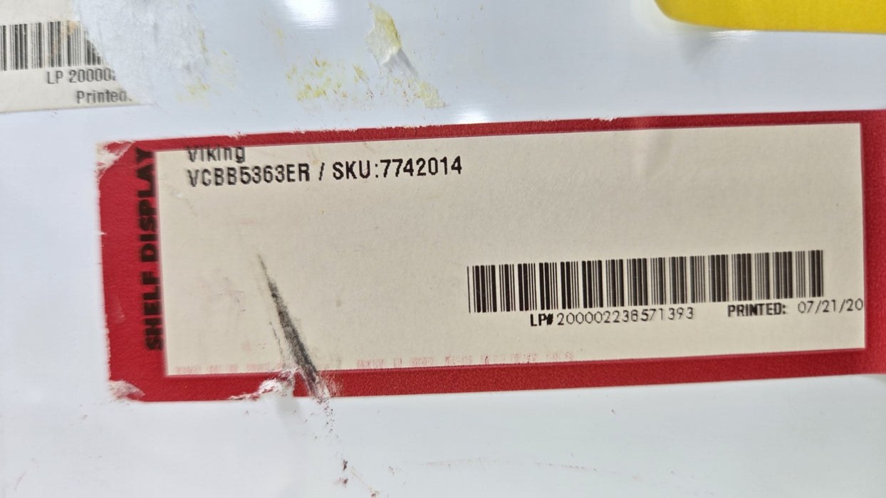 Viking VCBB5363ERSS Built-in Fridge W/ Bottom Freezer 5 Year Warranty Included!!