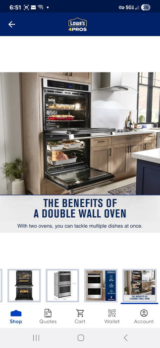 Maytag MOED6030LZ 30" 10 C.F. Double Wall Oven with Air Fry & Convection!.