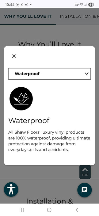 Shaw 3100v-07099 Infinite SPC 7" x 48"  Embossed Vinyl Flooring Boheme Brown 