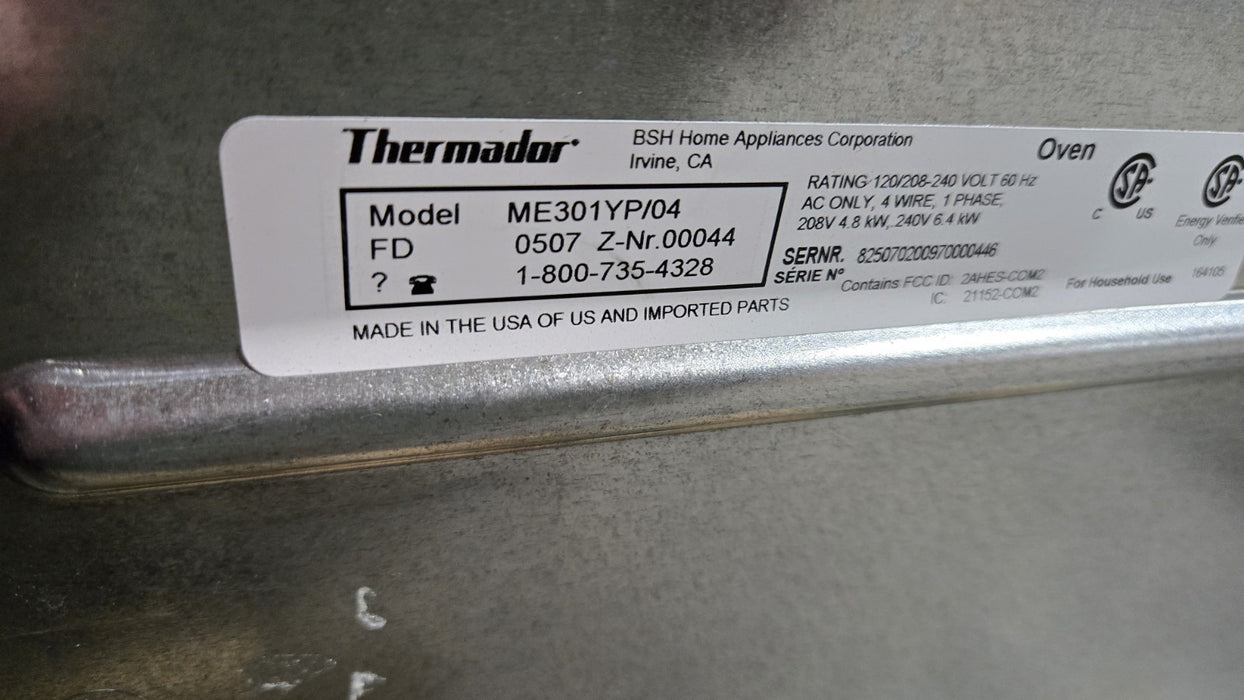 Thermador ME301YP Masterpiece Series  30 Inch Single Smart Electric Wall Oven