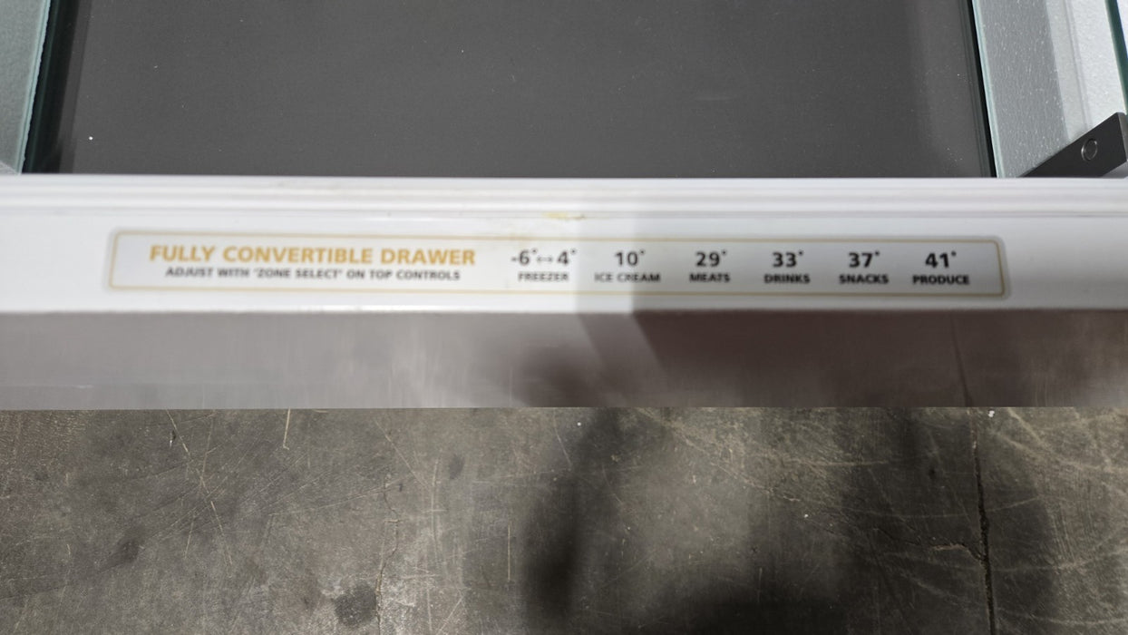 Monogram ZIC363IPVBRH 36" Panel Ready Integrated Bottom Freezer Refrigerator  