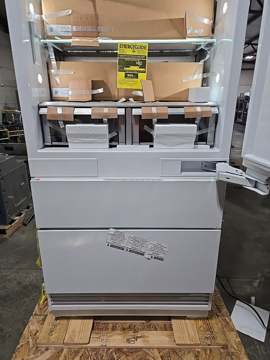 Monogram ZIC363IPVBRH 36" Panel Ready Integrated Bottom Freezer Refrigerator  