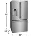 Frigidaire Professional PRFS2883AF 28 Cu. Ft. French Door Refrigerator Stainless