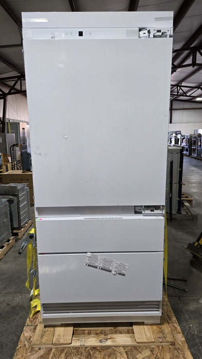 Monogram ZIC363IPVBRH 36" Panel Ready Integrated Bottom Freezer Refrigerator  