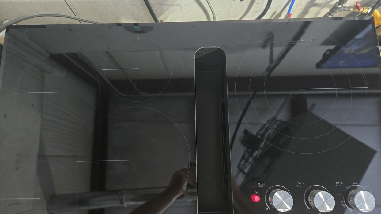 Jenn-Air JED3536GS 36" Black 5 Element Downdraft Electric Cooktop 