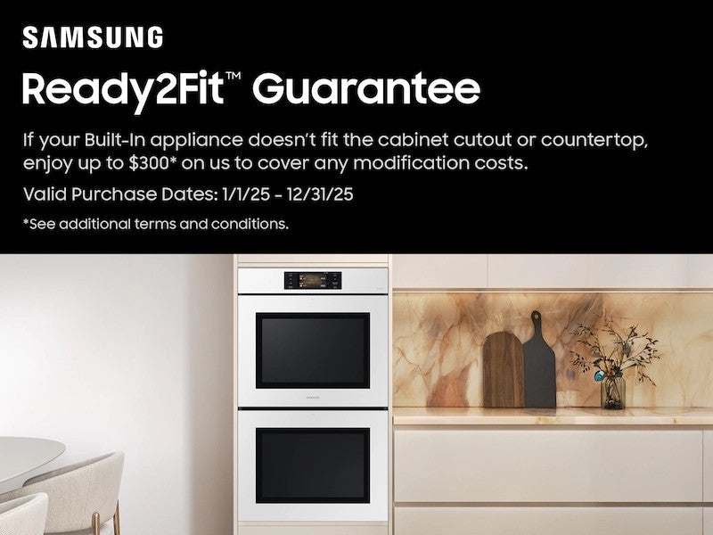 Samsung NV51CB700D12/AA BESPOKE 30" Convection Double Wall Oven White Glass New!