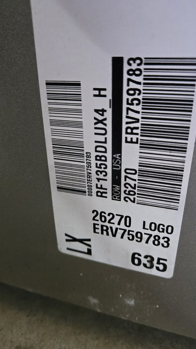 Fisher Paykel RF135BDLUX4N 25" Stainless Fridge - Bottom Freezer w/ Ice & Water 