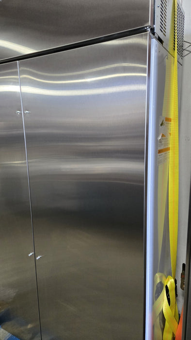 Monogram 42" Built-in Side by Side Refrigerator and Handle Kit - ZISS420NNSS