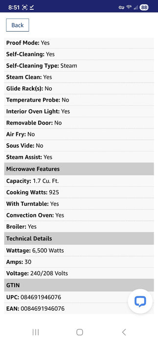 GE Monogram ZSB9232NSS 30" Smart Advantium Wall Oven New With 4 Year Warranty!!