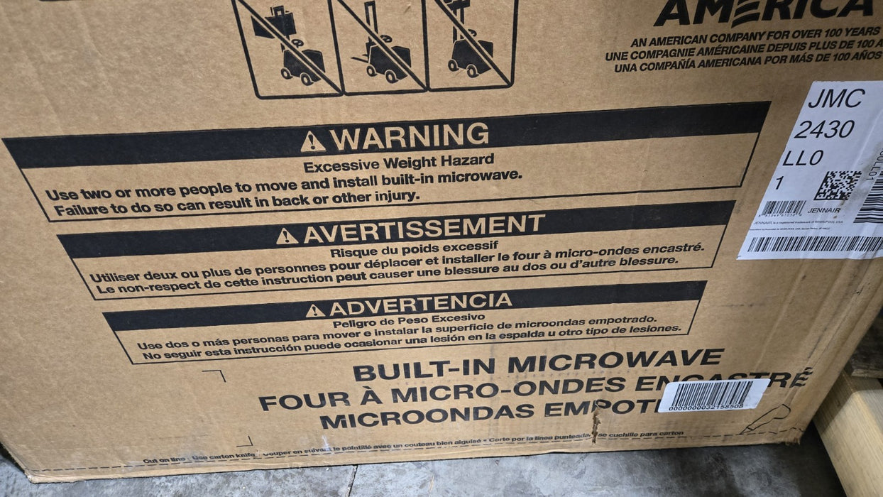 JENNAIR JMC2430LL RISE 30" Built-In Microwave Oven with Speed-Cook Technology 