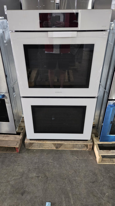 Samsung NV51CB700D12/AA BESPOKE 30" Convection Double Wall Oven White Glass New!