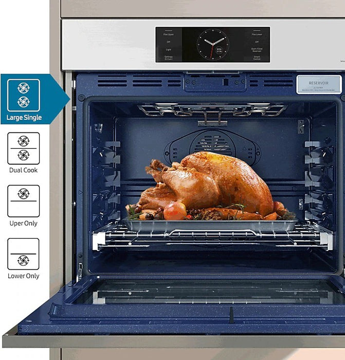Samsung NV51CB700D12/AA BESPOKE 30" Convection Double Wall Oven White Glass New!