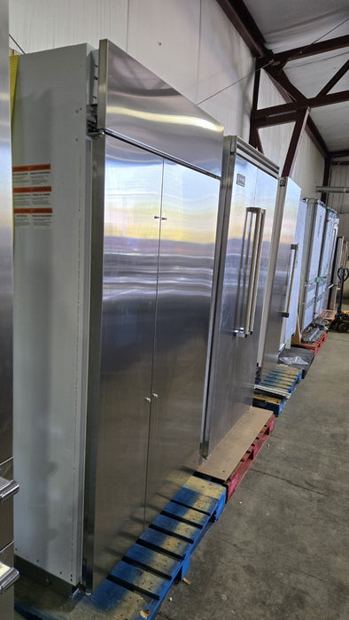 Monogram 42" Built-in Side by Side Refrigerator and Handle Kit - ZISS420NNSS