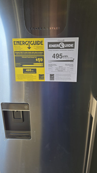 Fisher Paykel RF135BDLUX4N 25" Stainless Fridge - Bottom Freezer w/ Ice & Water 
