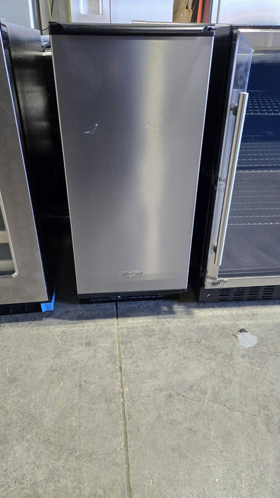 WHIRLPOOL WUI75X15HZ 15" Built-In or Freestanding Reversible Door Ice Maker SS