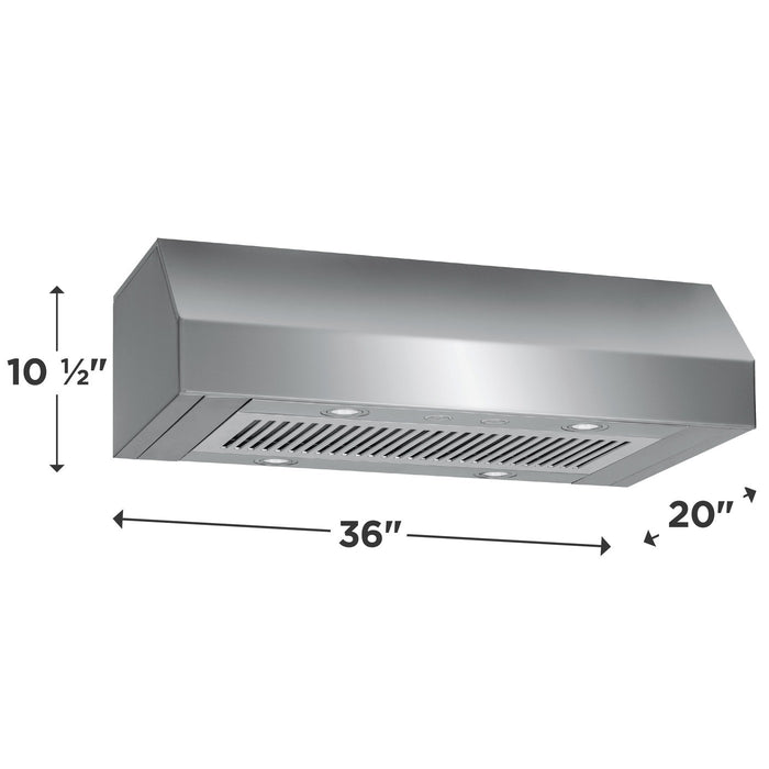 Frigidaire Professional Fhwc 3650RS 36" under Cabinet Hood in Stainless Steel
