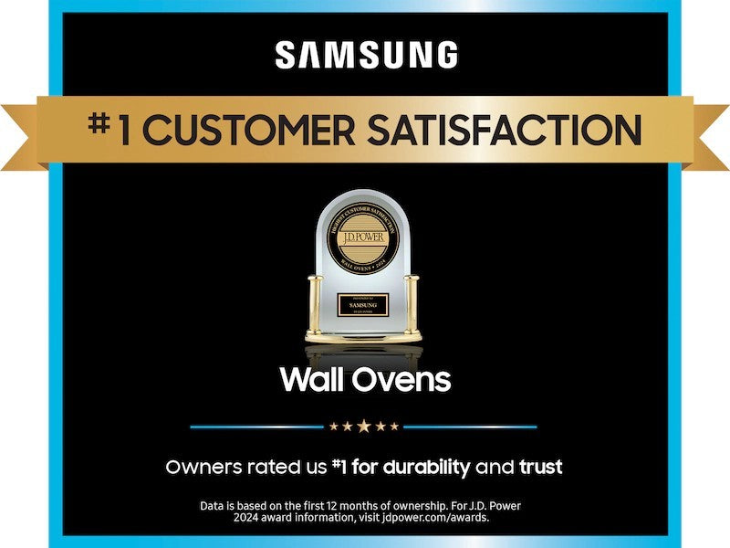 Samsung NV51CB700D12/AA BESPOKE 30" Convection Double Wall Oven White Glass New!